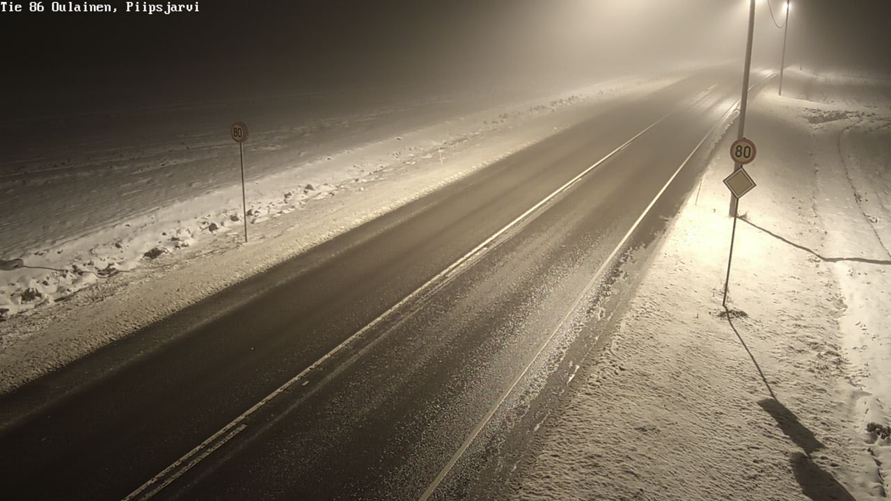 Weather Camera Image Road 86 Oulainen, Piipsjärvi, Oulainen, Pohjois-Pohjanmaa