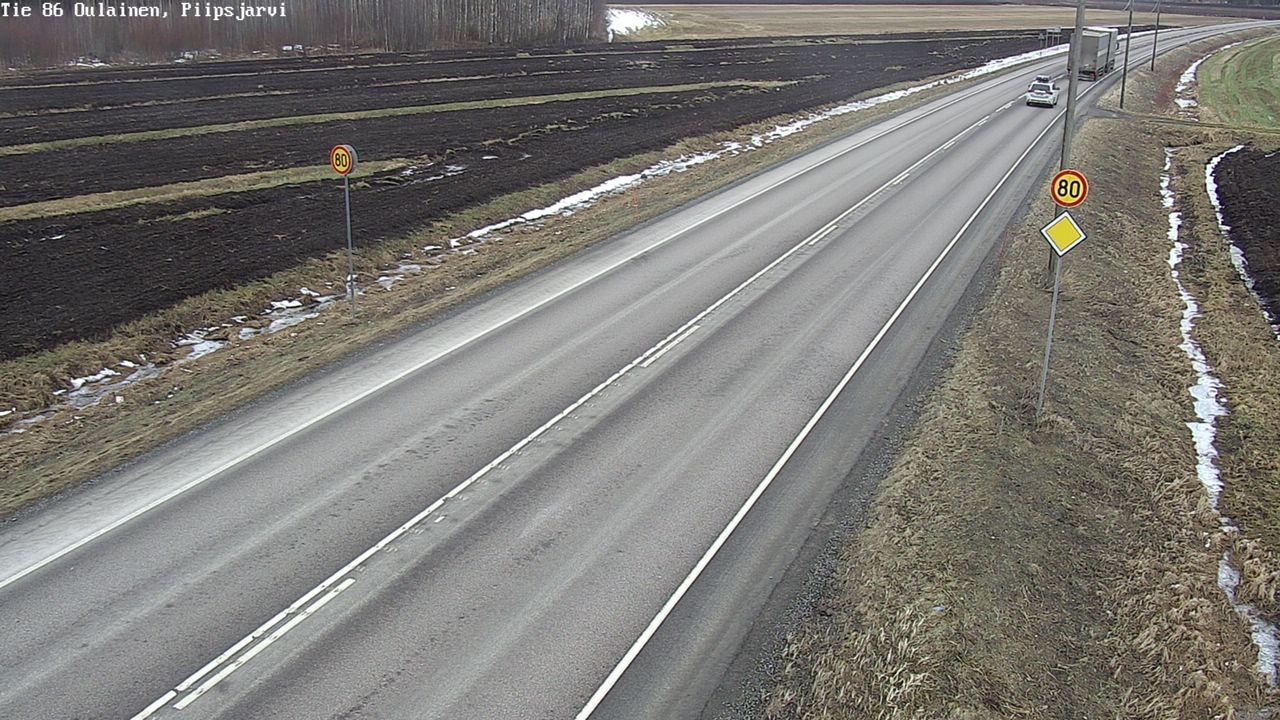 Kelikamerat Kuva Tie 86 Oulainen, Piipsjärvi, Oulainen, Pohjois-Pohjanmaa