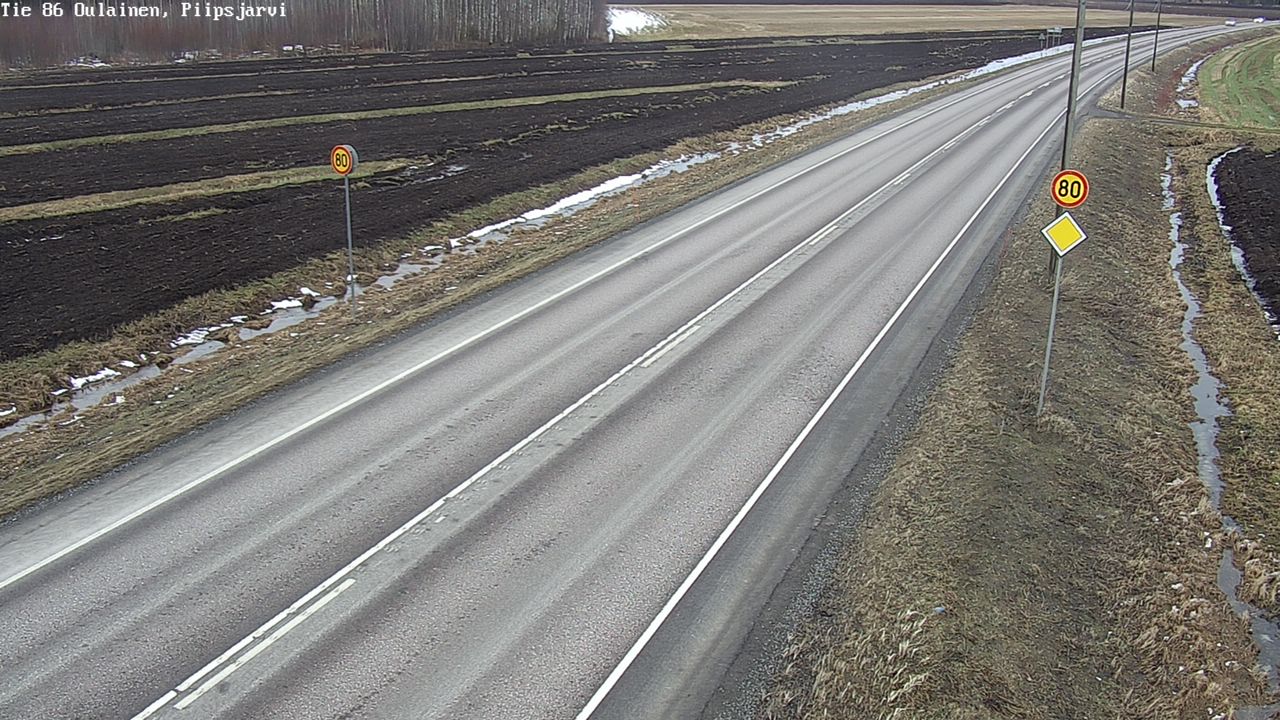 Kelikamerat Kuva Tie 86 Oulainen, Piipsjärvi, Oulainen, Pohjois-Pohjanmaa