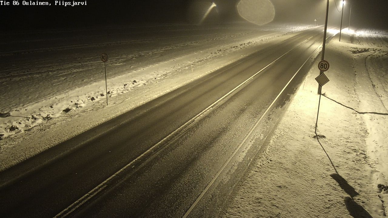 Weather Camera Image Road 86 Oulainen, Piipsjärvi, Oulainen, Pohjois-Pohjanmaa