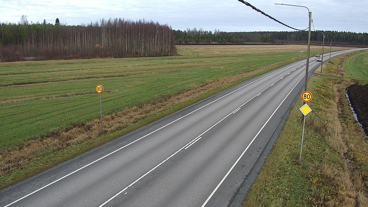 Kelikamerat Kuva Tie 86 Oulainen, Piipsjärvi, Oulainen, Pohjois-Pohjanmaa