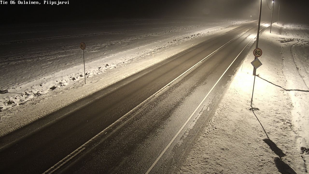 Weather Camera Image Road 86 Oulainen, Piipsjärvi, Oulainen, Pohjois-Pohjanmaa