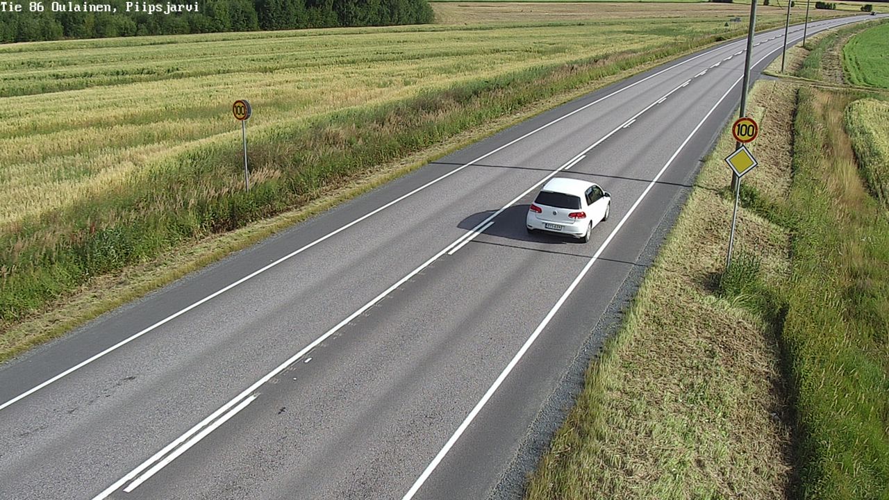 Weather Camera Image Road 86 Oulainen, Piipsjärvi, Oulainen, Pohjois-Pohjanmaa
