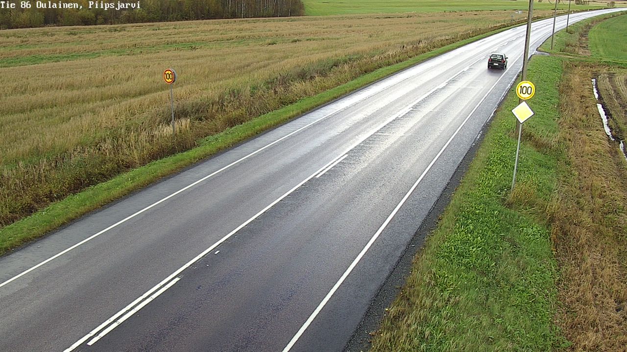 Weather Camera Image Road 86 Oulainen, Piipsjärvi, Oulainen, Pohjois-Pohjanmaa