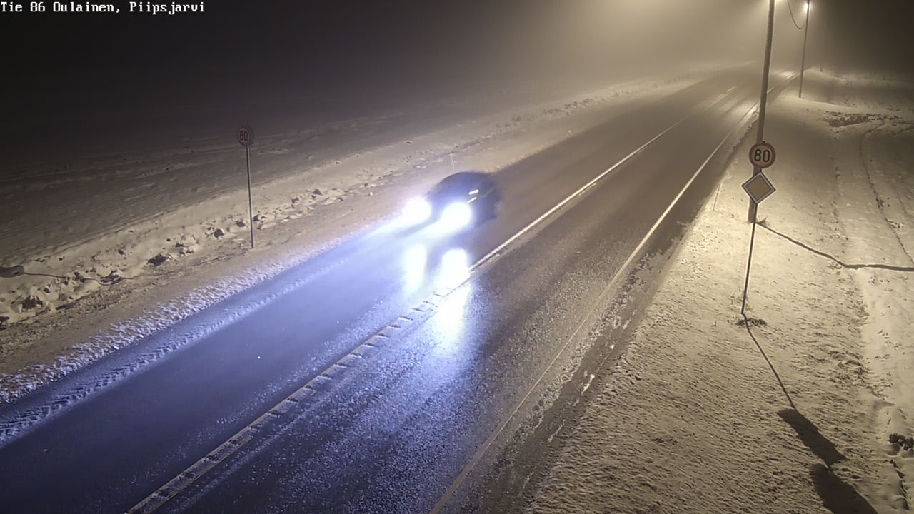 Weather Camera Image Road 86 Oulainen, Piipsjärvi, Oulainen, Pohjois-Pohjanmaa