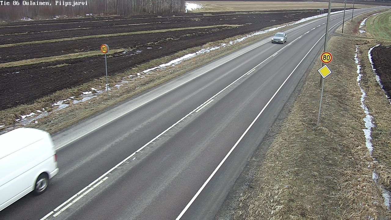 Kelikamerat Kuva Tie 86 Oulainen, Piipsjärvi, Oulainen, Pohjois-Pohjanmaa