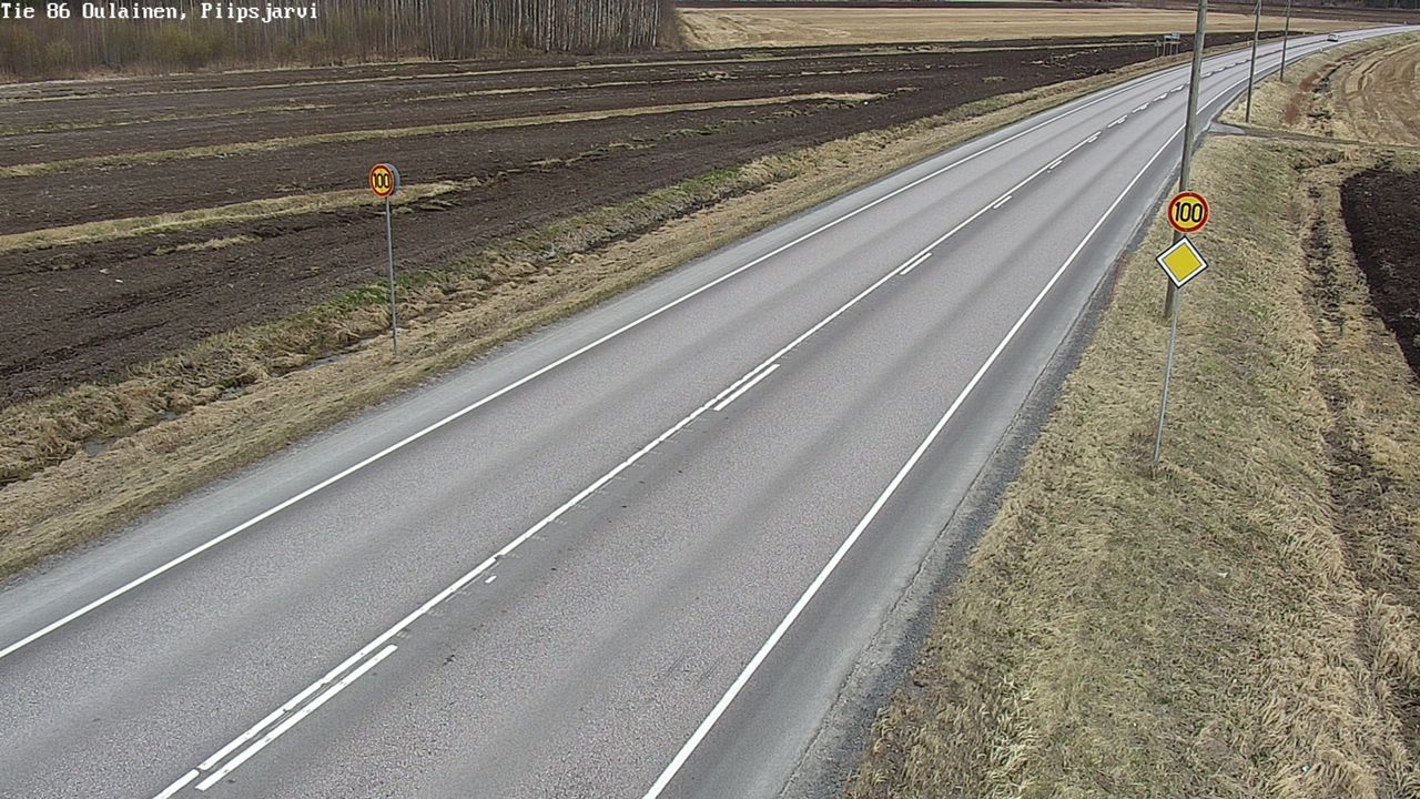 Kelikamerat Kuva Tie 86 Oulainen, Piipsjärvi, Oulainen, Pohjois-Pohjanmaa