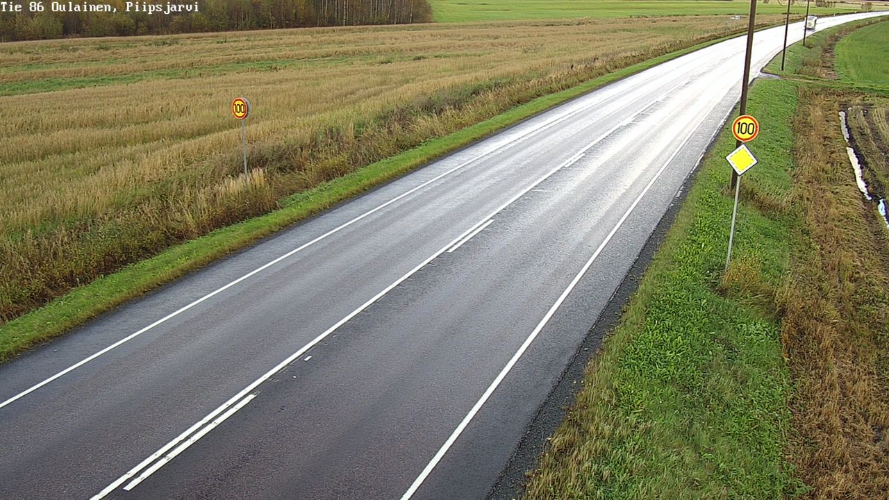 Weather Camera Image Road 86 Oulainen, Piipsjärvi, Oulainen, Pohjois-Pohjanmaa
