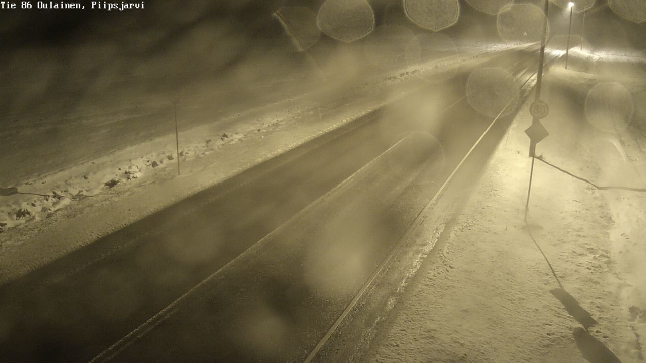 Weather Camera Image Road 86 Oulainen, Piipsjärvi, Oulainen, Pohjois-Pohjanmaa