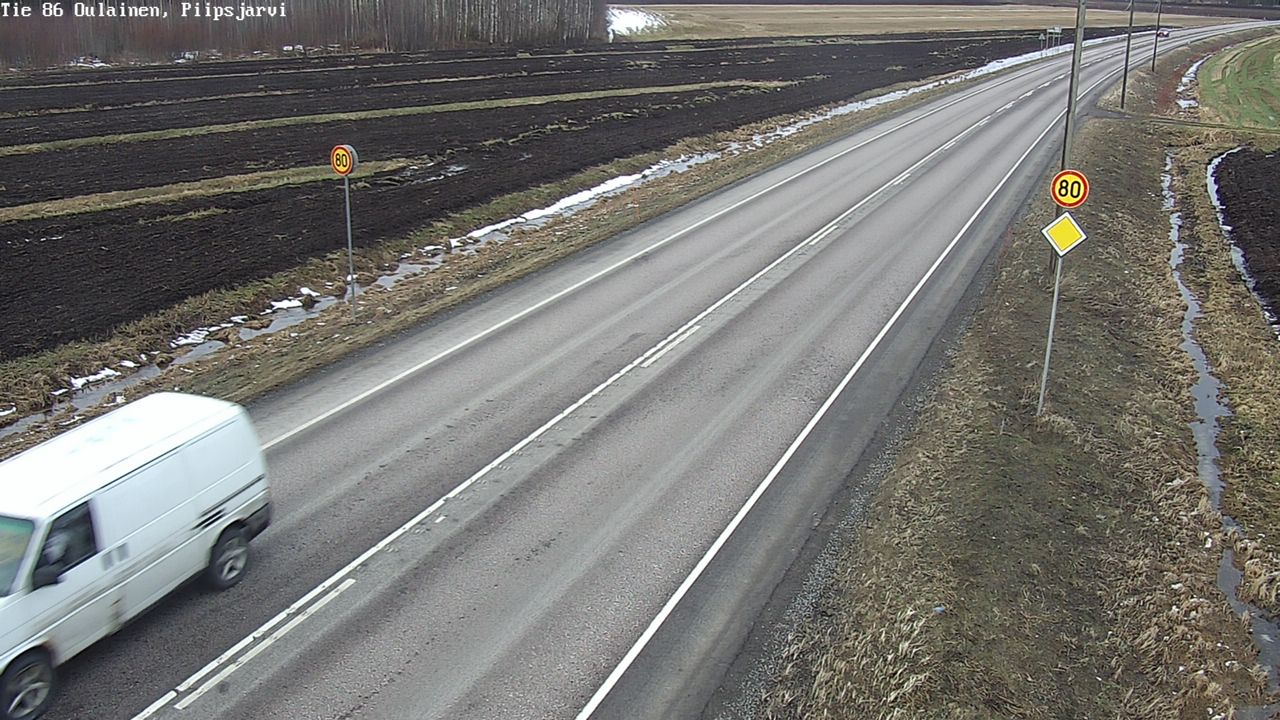 Kelikamerat Kuva Tie 86 Oulainen, Piipsjärvi, Oulainen, Pohjois-Pohjanmaa