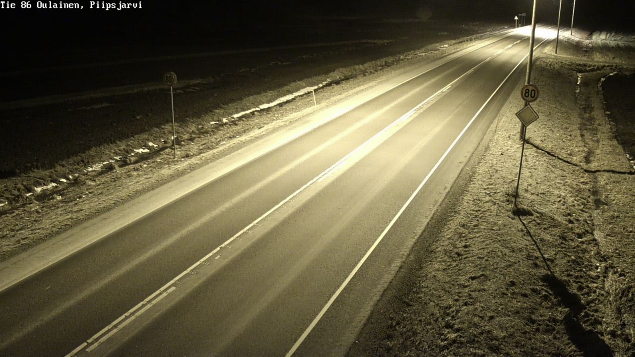 Kelikamerat Kuva Tie 86 Oulainen, Piipsjärvi, Oulainen, Pohjois-Pohjanmaa