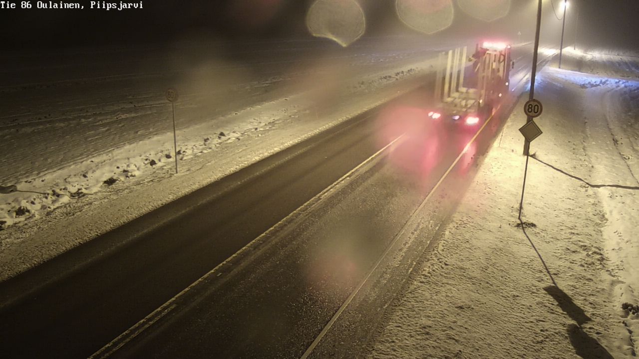 Weather Camera Image Road 86 Oulainen, Piipsjärvi, Oulainen, Pohjois-Pohjanmaa