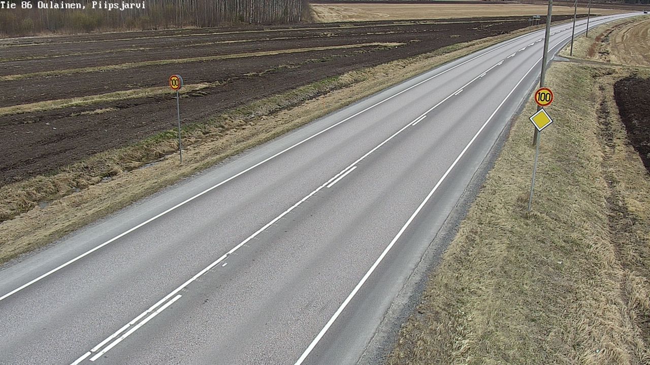 Weather Camera Image Road 86 Oulainen, Piipsjärvi, Oulainen, Pohjois-Pohjanmaa
