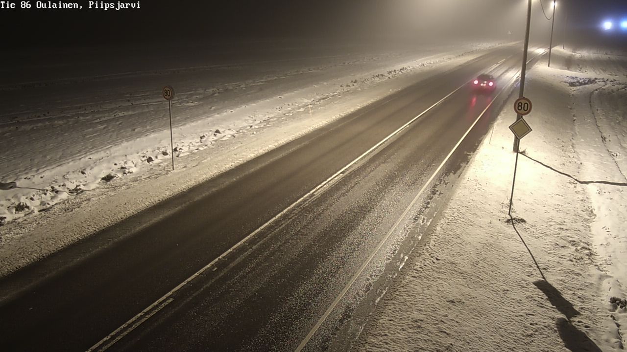 Weather Camera Image Road 86 Oulainen, Piipsjärvi, Oulainen, Pohjois-Pohjanmaa