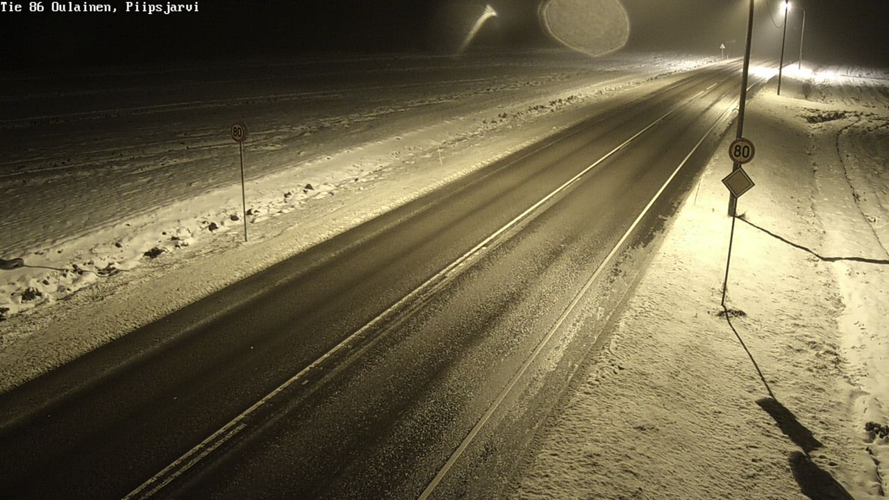 Weather Camera Image Road 86 Oulainen, Piipsjärvi, Oulainen, Pohjois-Pohjanmaa