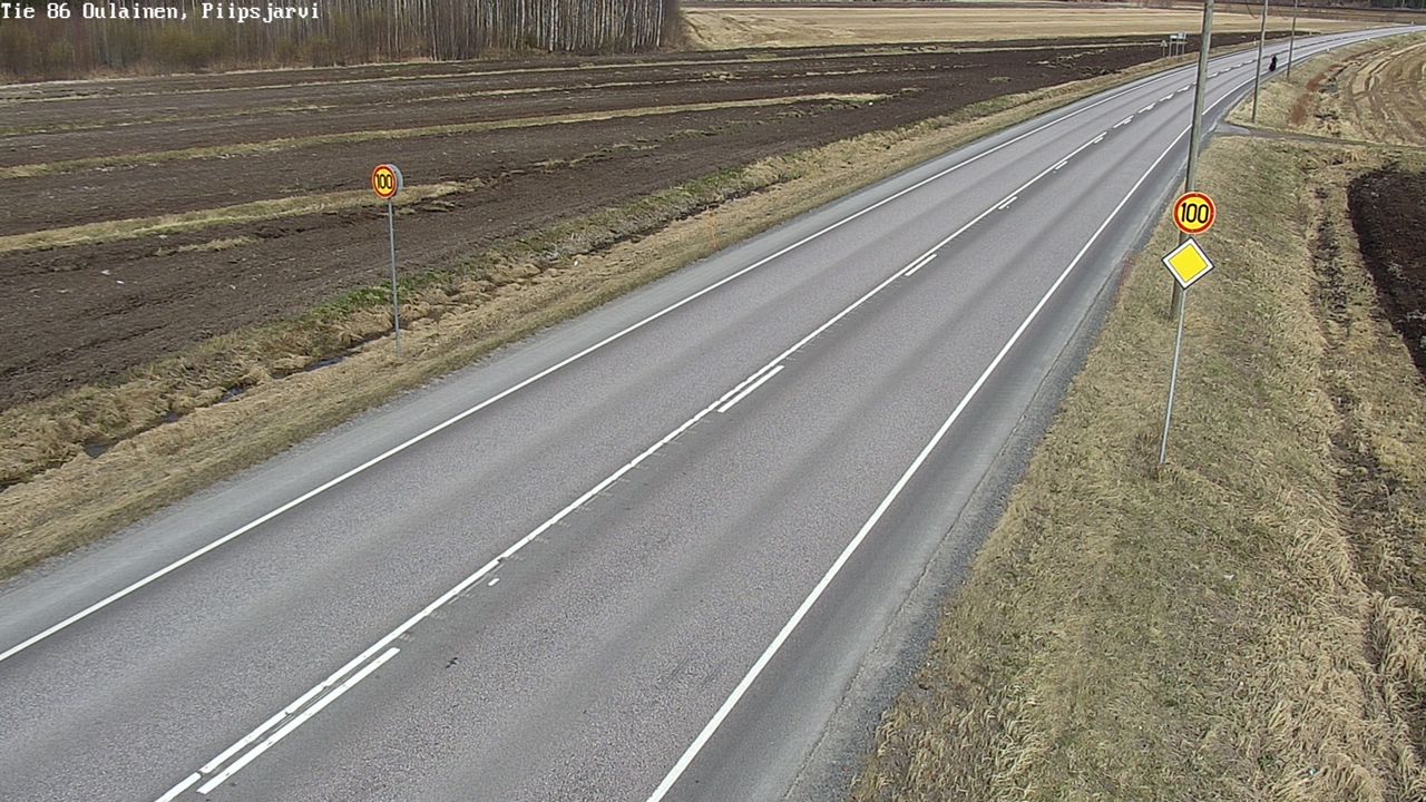 Weather Camera Image Road 86 Oulainen, Piipsjärvi, Oulainen, Pohjois-Pohjanmaa