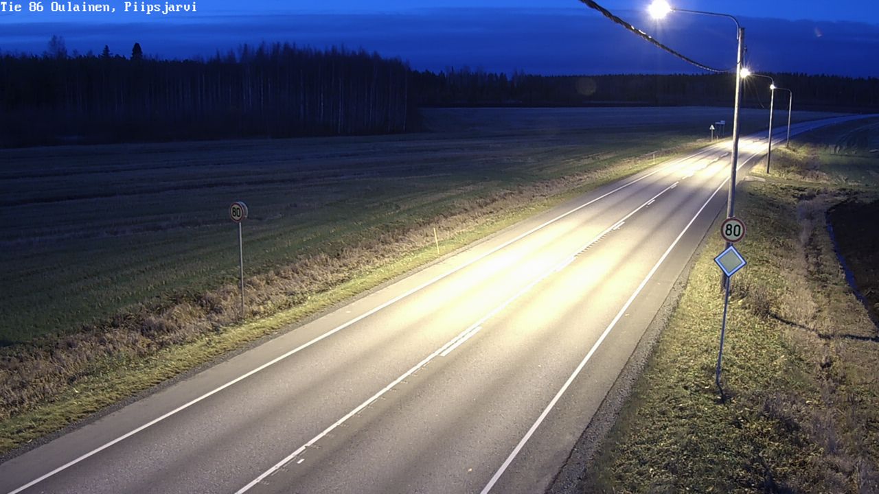 Kelikamerat Kuva Tie 86 Oulainen, Piipsjärvi, Oulainen, Pohjois-Pohjanmaa