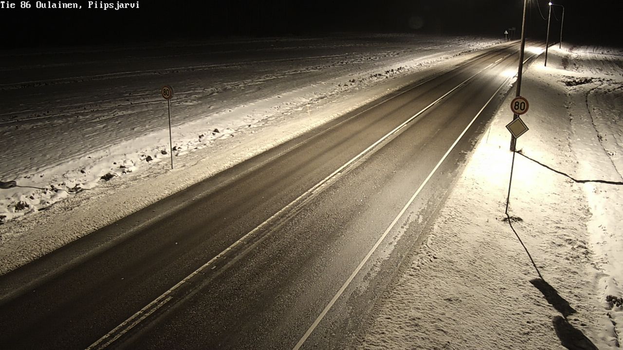 Weather Camera Image Road 86 Oulainen, Piipsjärvi, Oulainen, Pohjois-Pohjanmaa