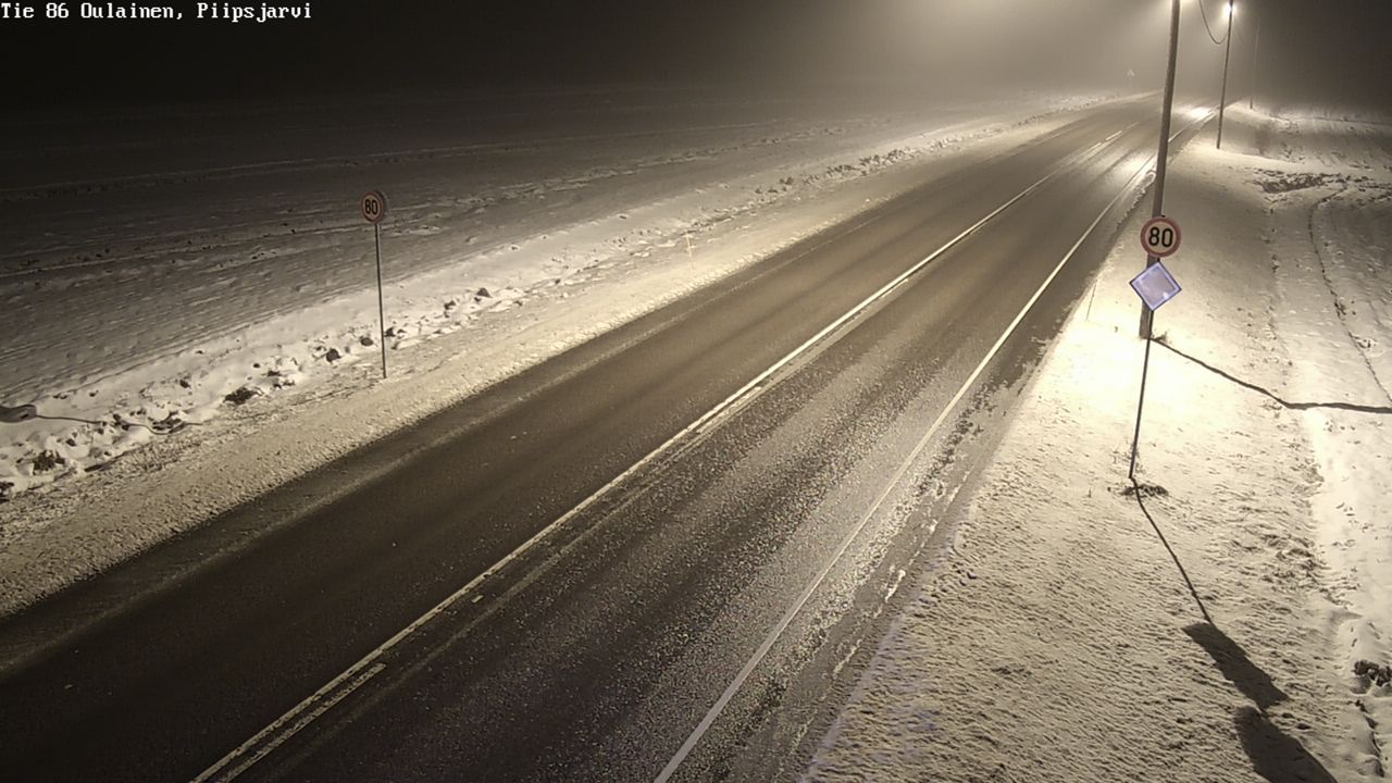 Weather Camera Image Road 86 Oulainen, Piipsjärvi, Oulainen, Pohjois-Pohjanmaa