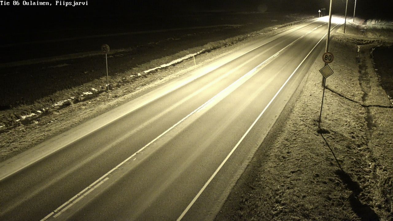 Kelikamerat Kuva Tie 86 Oulainen, Piipsjärvi, Oulainen, Pohjois-Pohjanmaa