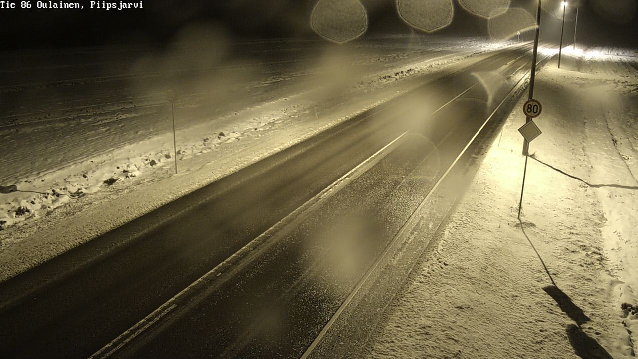 Weather Camera Image Road 86 Oulainen, Piipsjärvi, Oulainen, Pohjois-Pohjanmaa