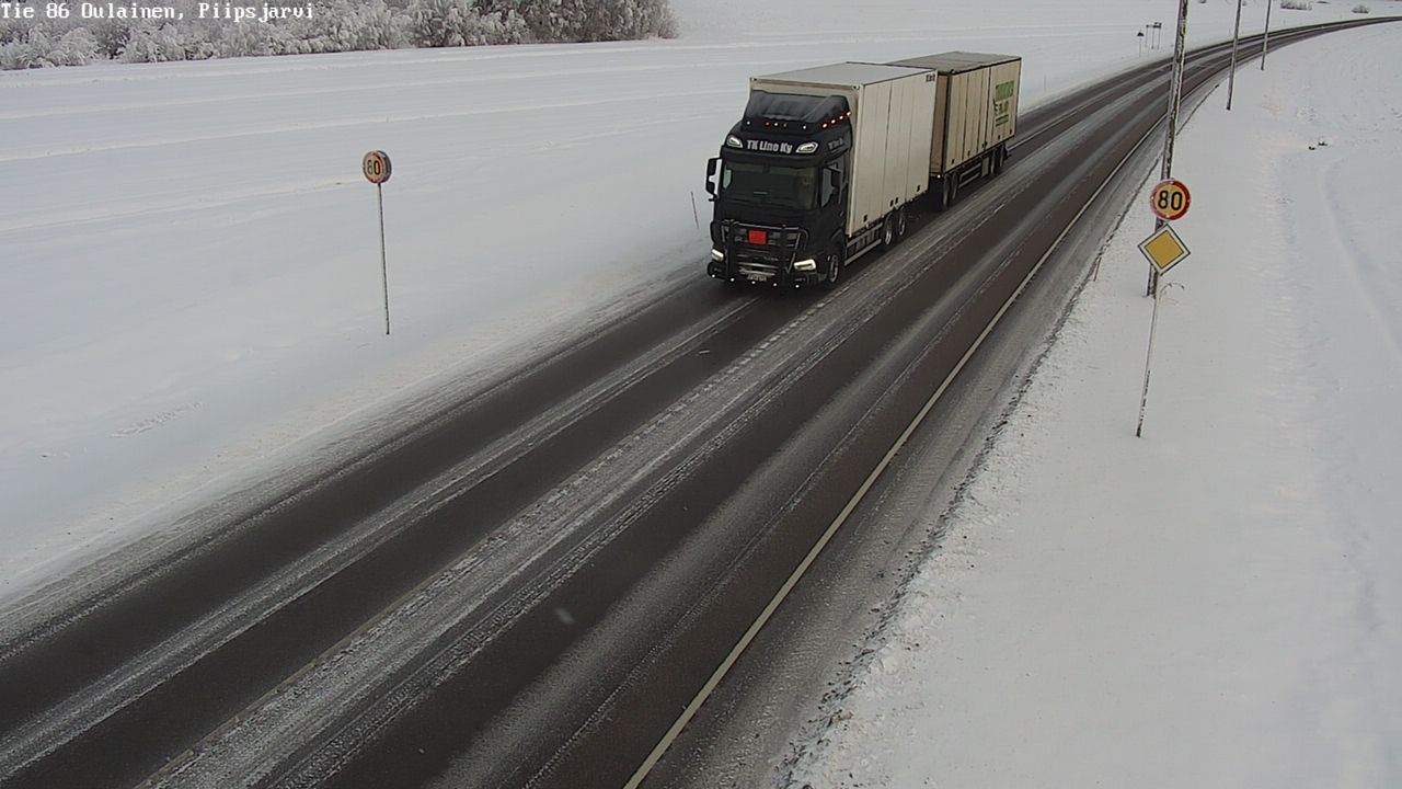 Kelikamerat Kuva Tie 86 Oulainen, Piipsjärvi, Oulainen, Pohjois-Pohjanmaa