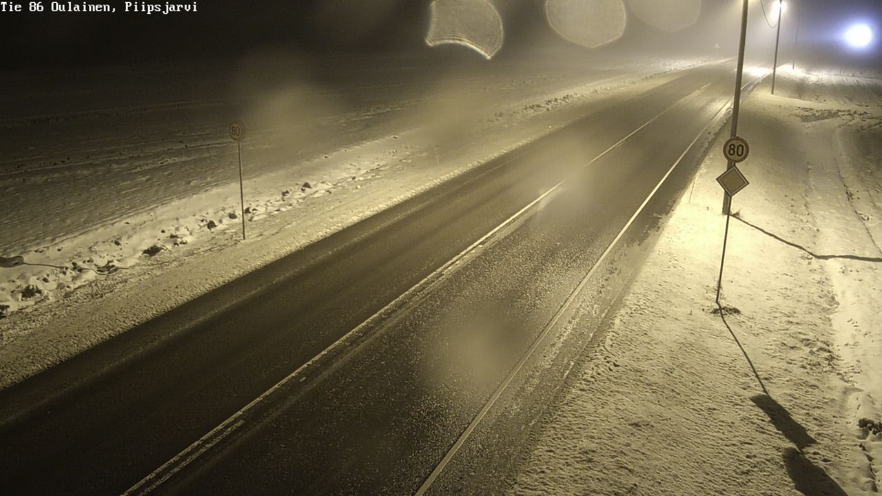 Weather Camera Image Road 86 Oulainen, Piipsjärvi, Oulainen, Pohjois-Pohjanmaa