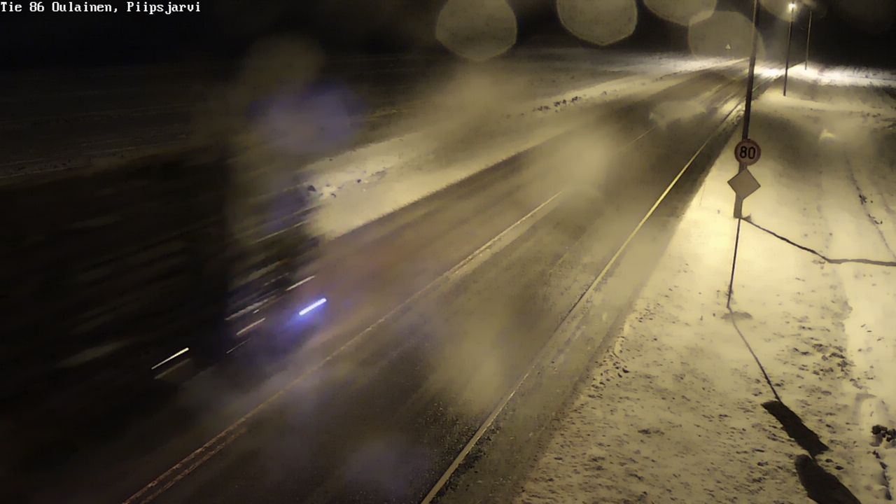 Weather Camera Image Road 86 Oulainen, Piipsjärvi, Oulainen, Pohjois-Pohjanmaa