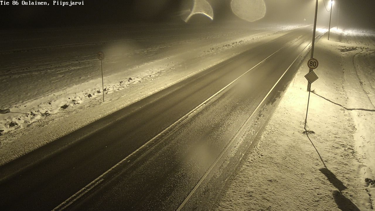 Weather Camera Image Road 86 Oulainen, Piipsjärvi, Oulainen, Pohjois-Pohjanmaa