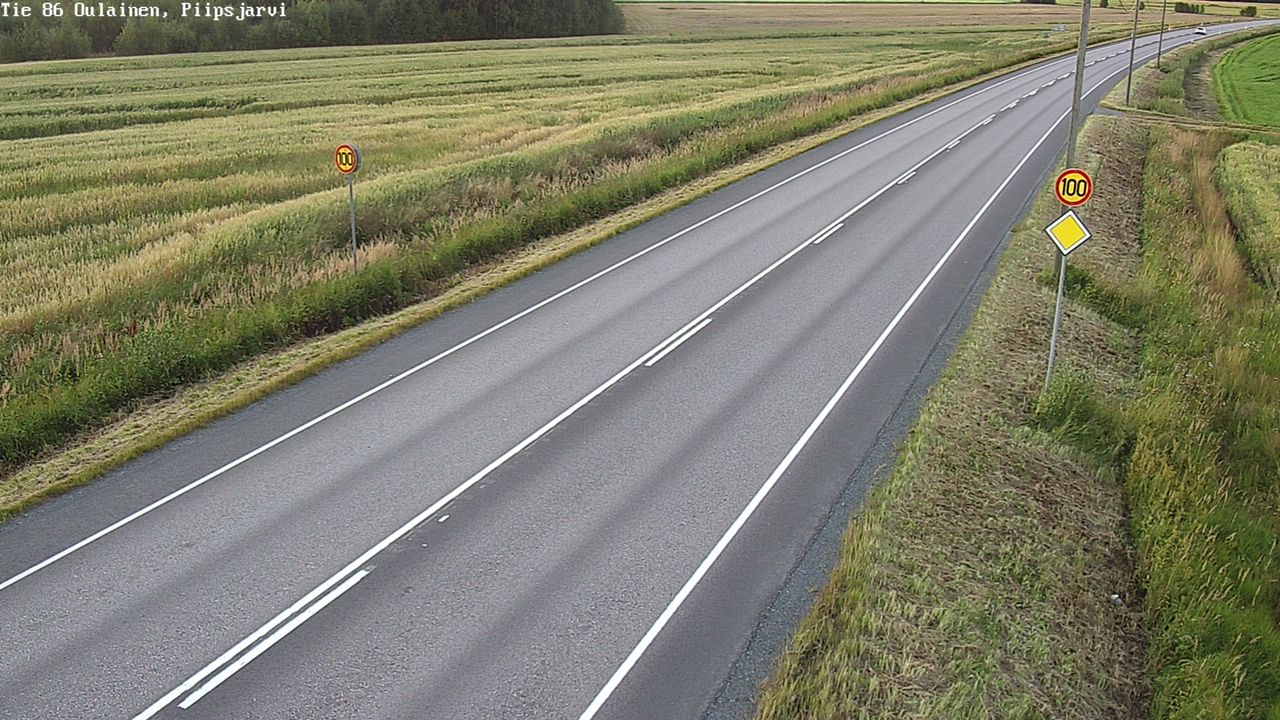 Kelikamerat Kuva Tie 86 Oulainen, Piipsjärvi, Oulainen, Pohjois-Pohjanmaa