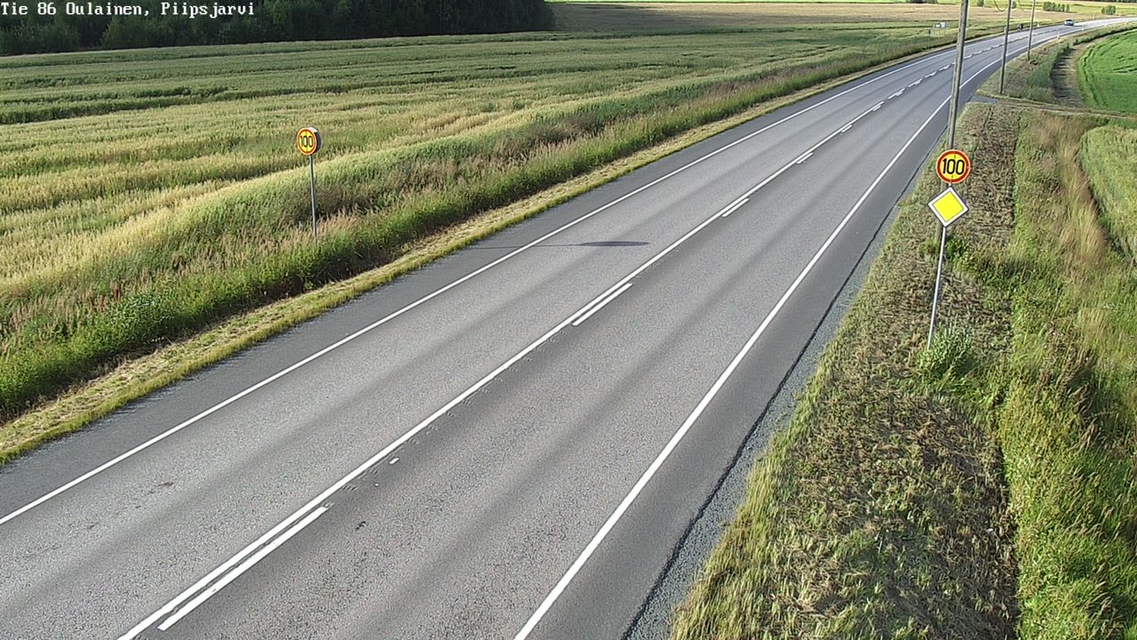 Kelikamerat Kuva Tie 86 Oulainen, Piipsjärvi, Oulainen, Pohjois-Pohjanmaa
