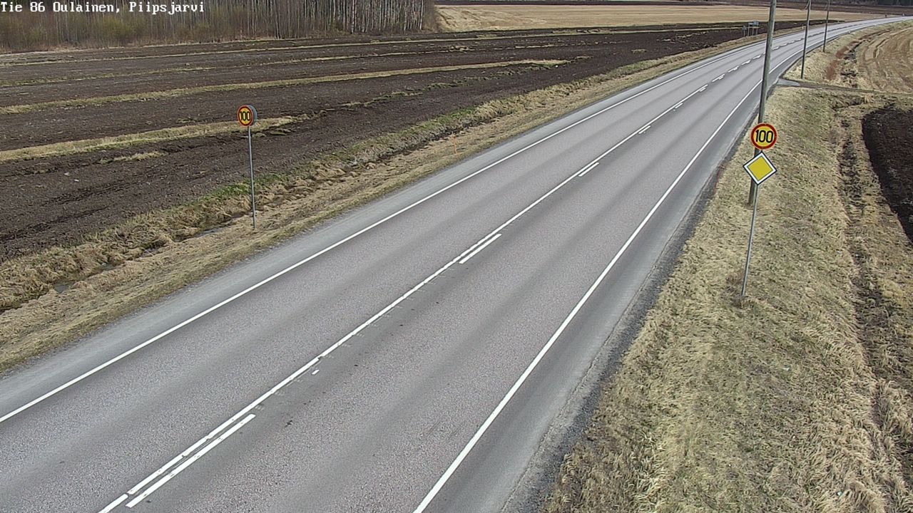 Kelikamerat Kuva Tie 86 Oulainen, Piipsjärvi, Oulainen, Pohjois-Pohjanmaa
