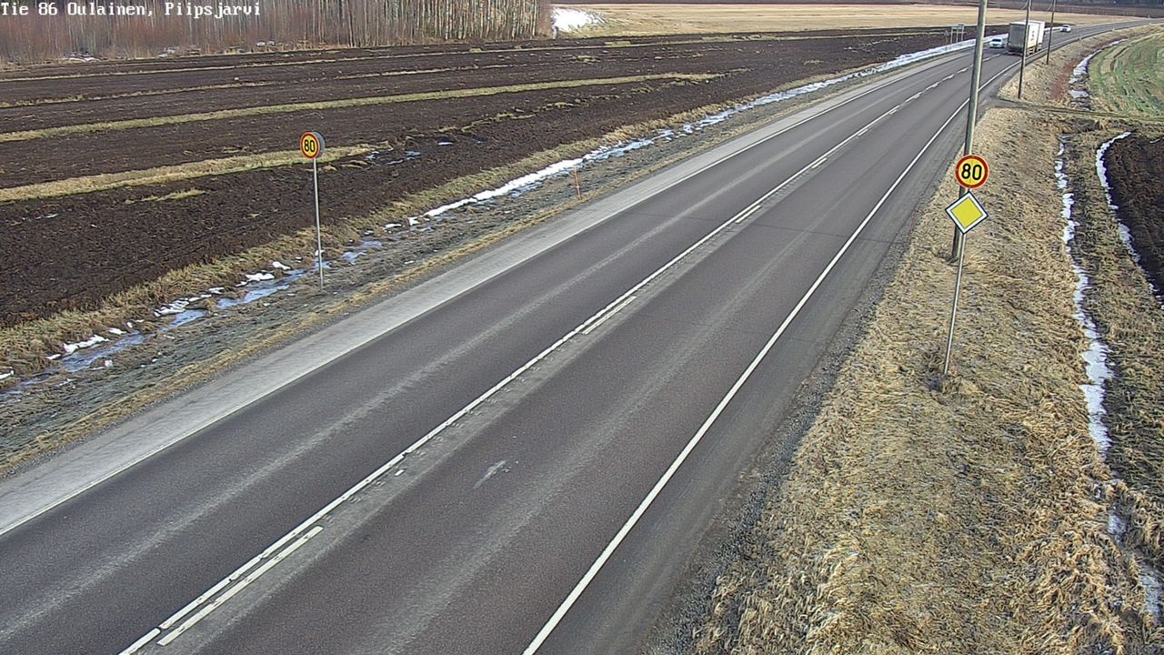 Kelikamerat Kuva Tie 86 Oulainen, Piipsjärvi, Oulainen, Pohjois-Pohjanmaa