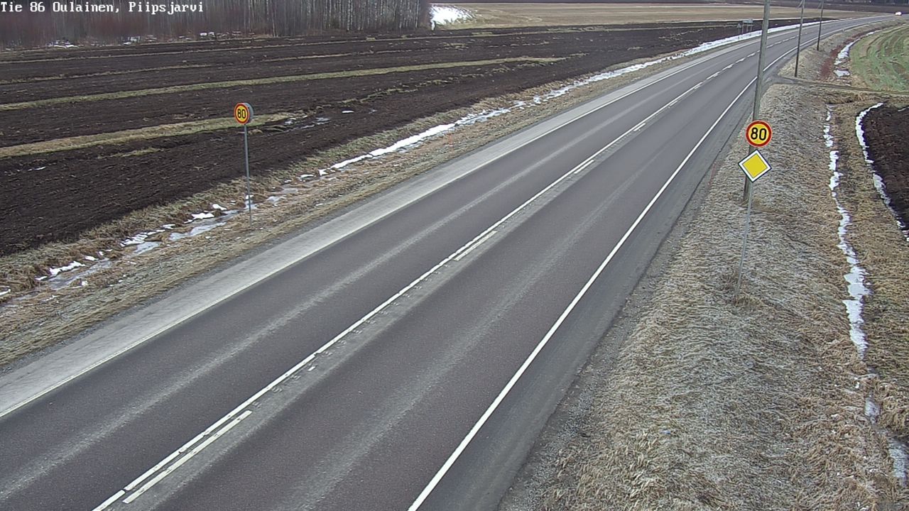 Kelikamerat Kuva Tie 86 Oulainen, Piipsjärvi, Oulainen, Pohjois-Pohjanmaa