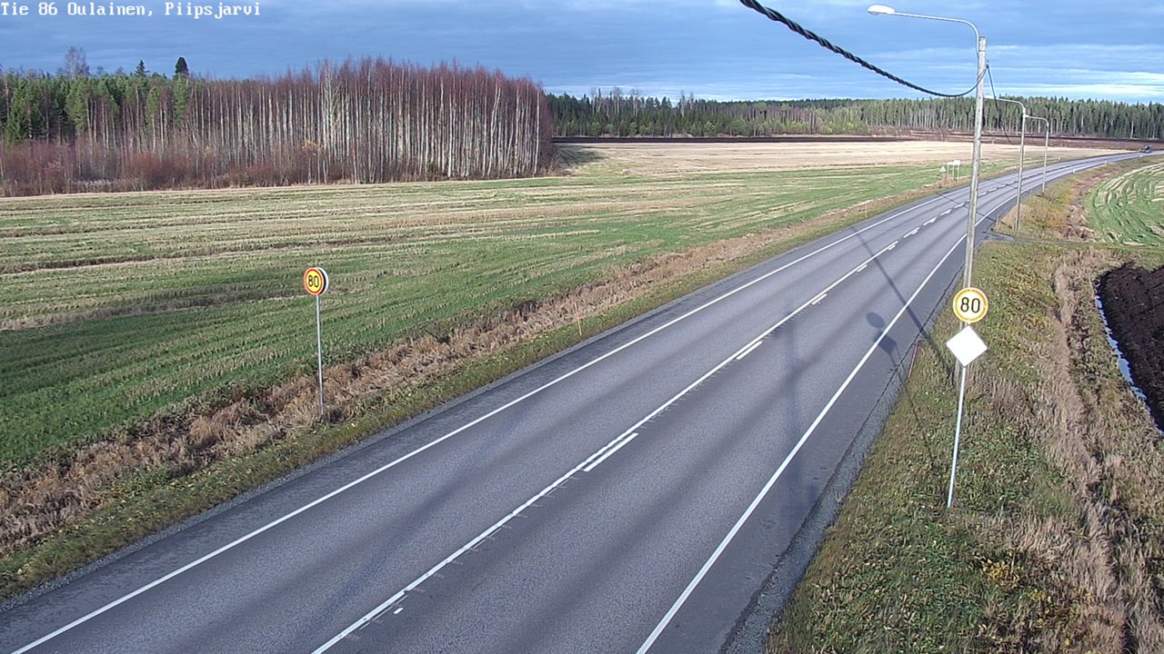 Kelikamerat Kuva Tie 86 Oulainen, Piipsjärvi, Oulainen, Pohjois-Pohjanmaa