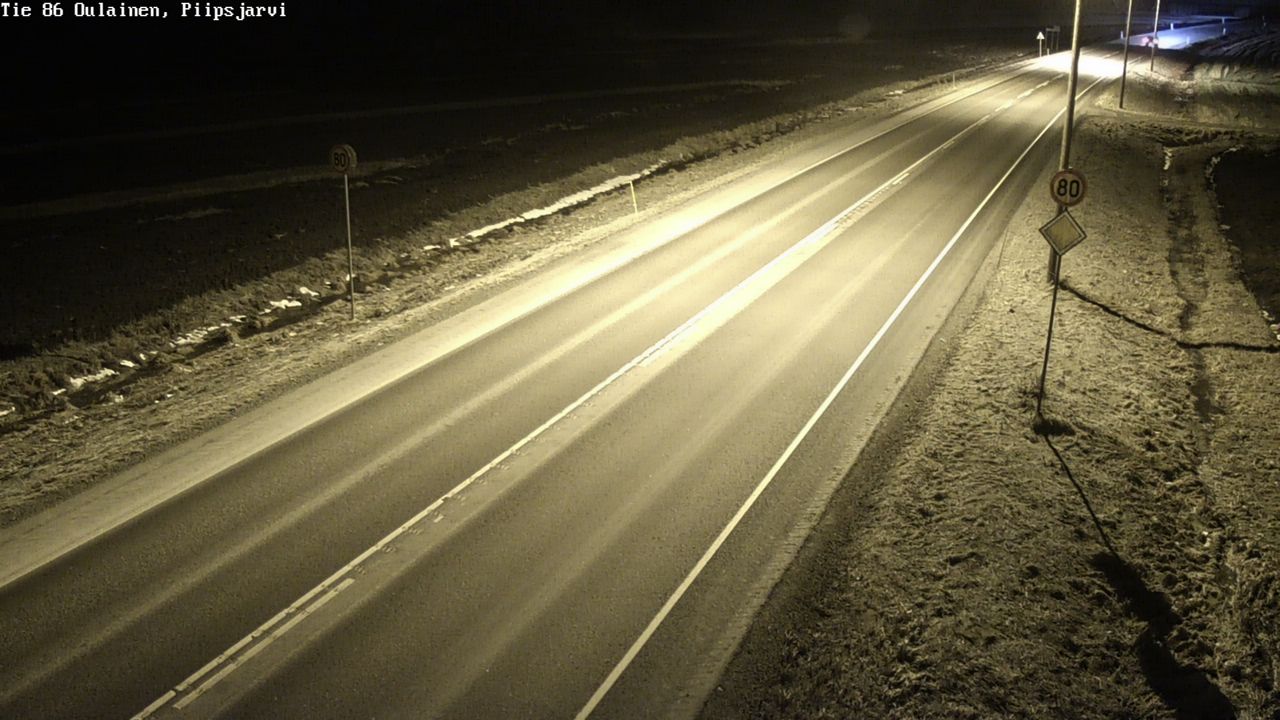 Kelikamerat Kuva Tie 86 Oulainen, Piipsjärvi, Oulainen, Pohjois-Pohjanmaa