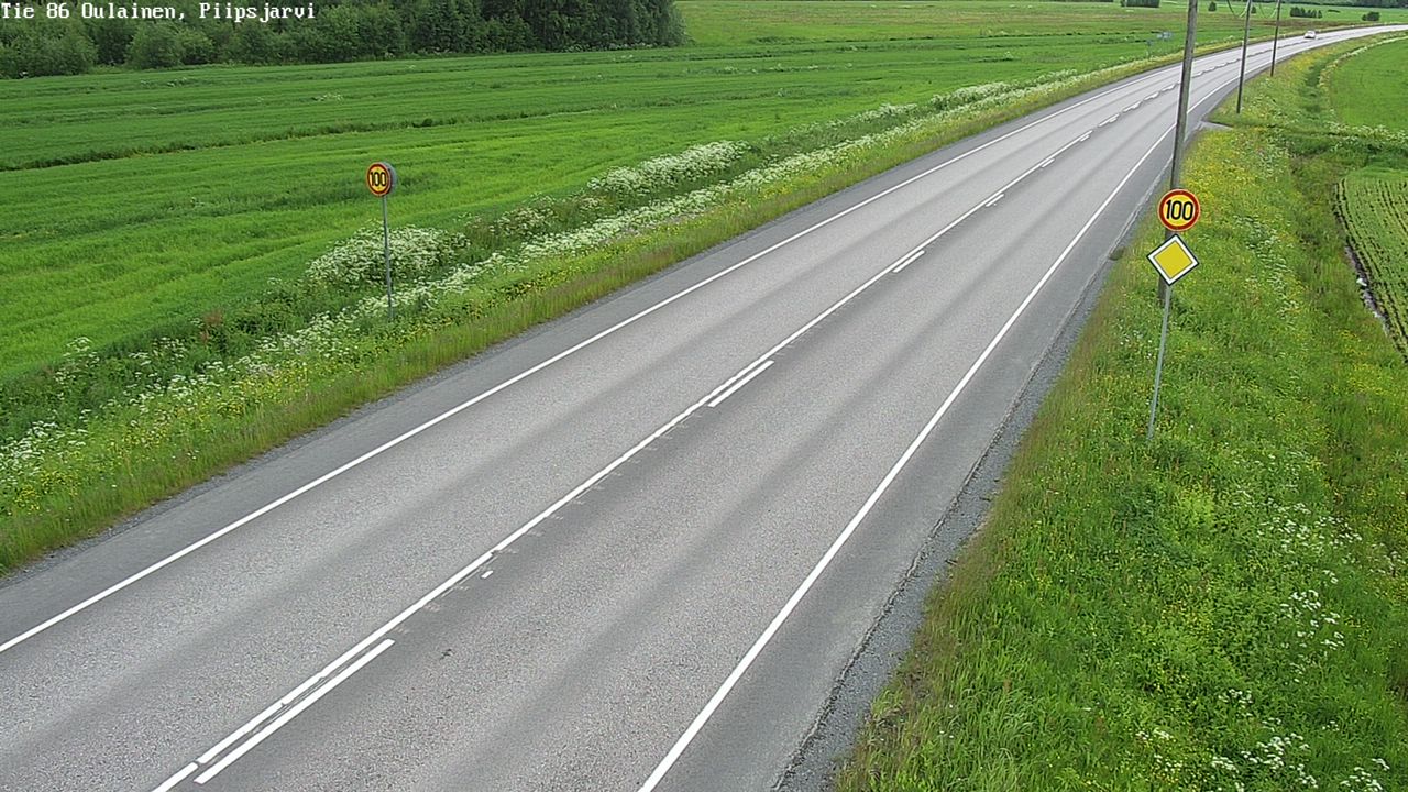 Kelikamerat Kuva Tie 86 Oulainen, Piipsjärvi, Oulainen, Pohjois-Pohjanmaa