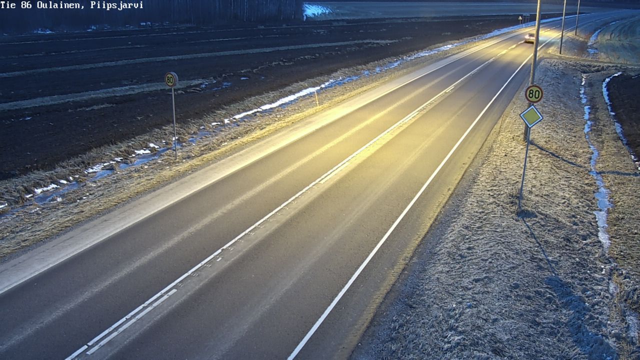 Kelikamerat Kuva Tie 86 Oulainen, Piipsjärvi, Oulainen, Pohjois-Pohjanmaa