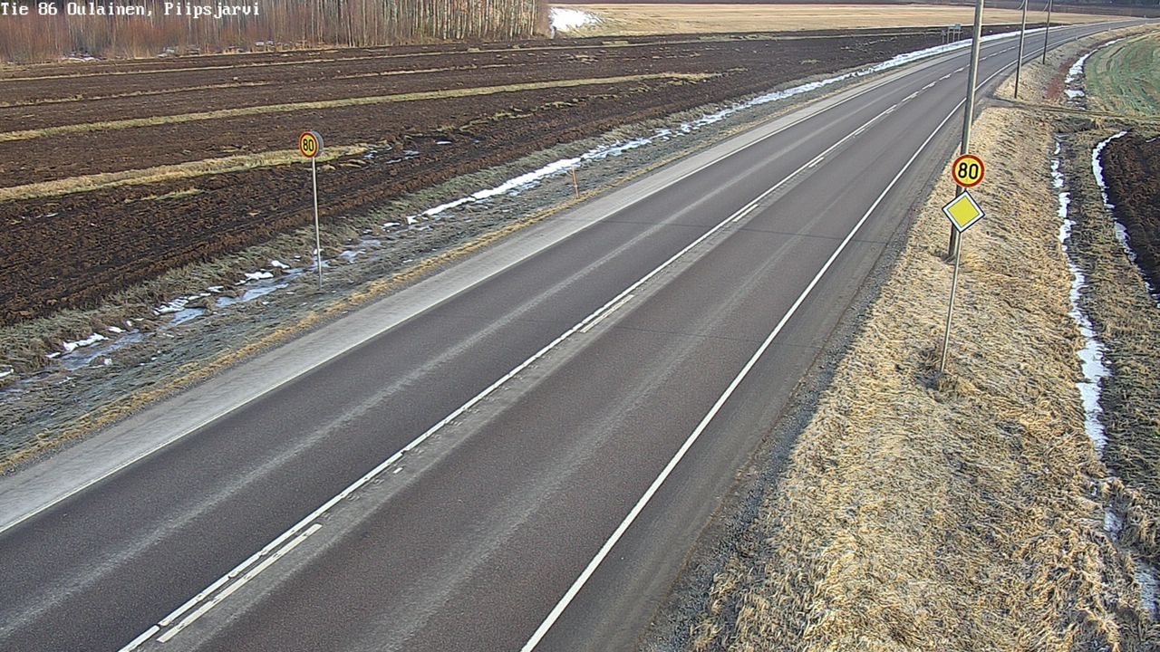 Kelikamerat Kuva Tie 86 Oulainen, Piipsjärvi, Oulainen, Pohjois-Pohjanmaa