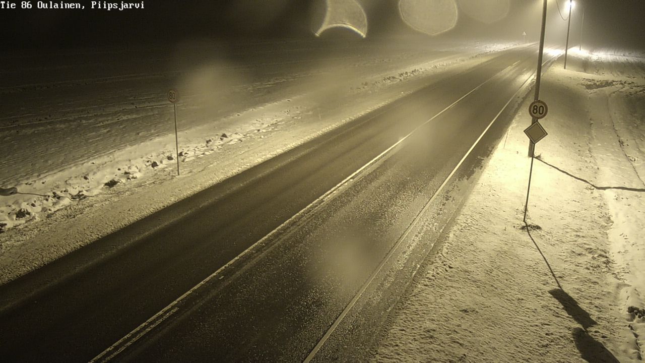 Weather Camera Image Road 86 Oulainen, Piipsjärvi, Oulainen, Pohjois-Pohjanmaa