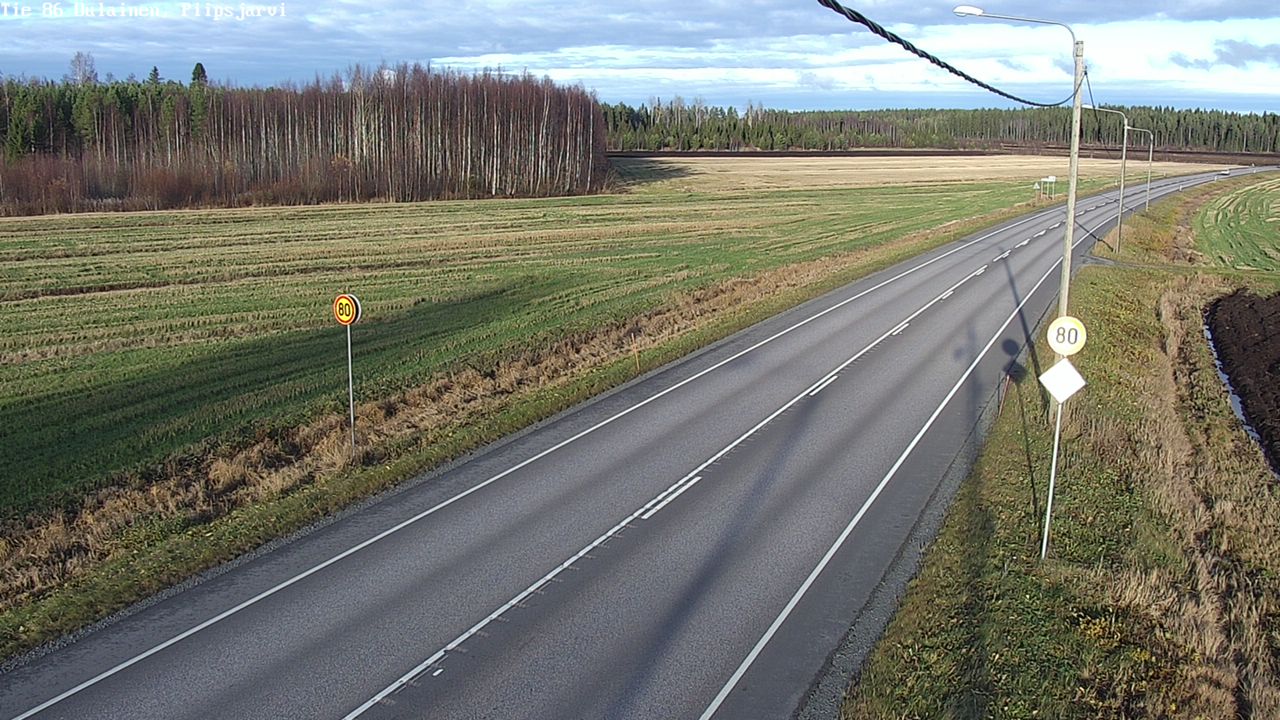 Kelikamerat Kuva Tie 86 Oulainen, Piipsjärvi, Oulainen, Pohjois-Pohjanmaa