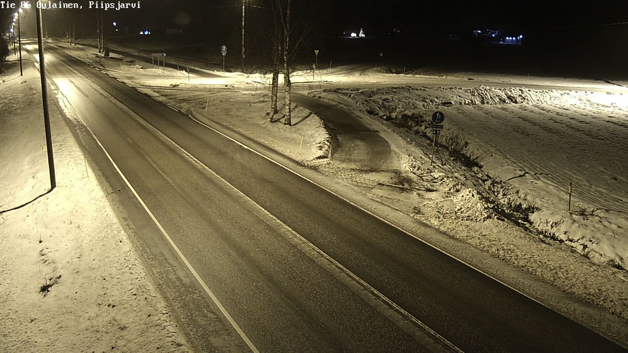 Weather Camera Image Road 86 Oulainen, Piipsjärvi, Oulainen, Pohjois-Pohjanmaa