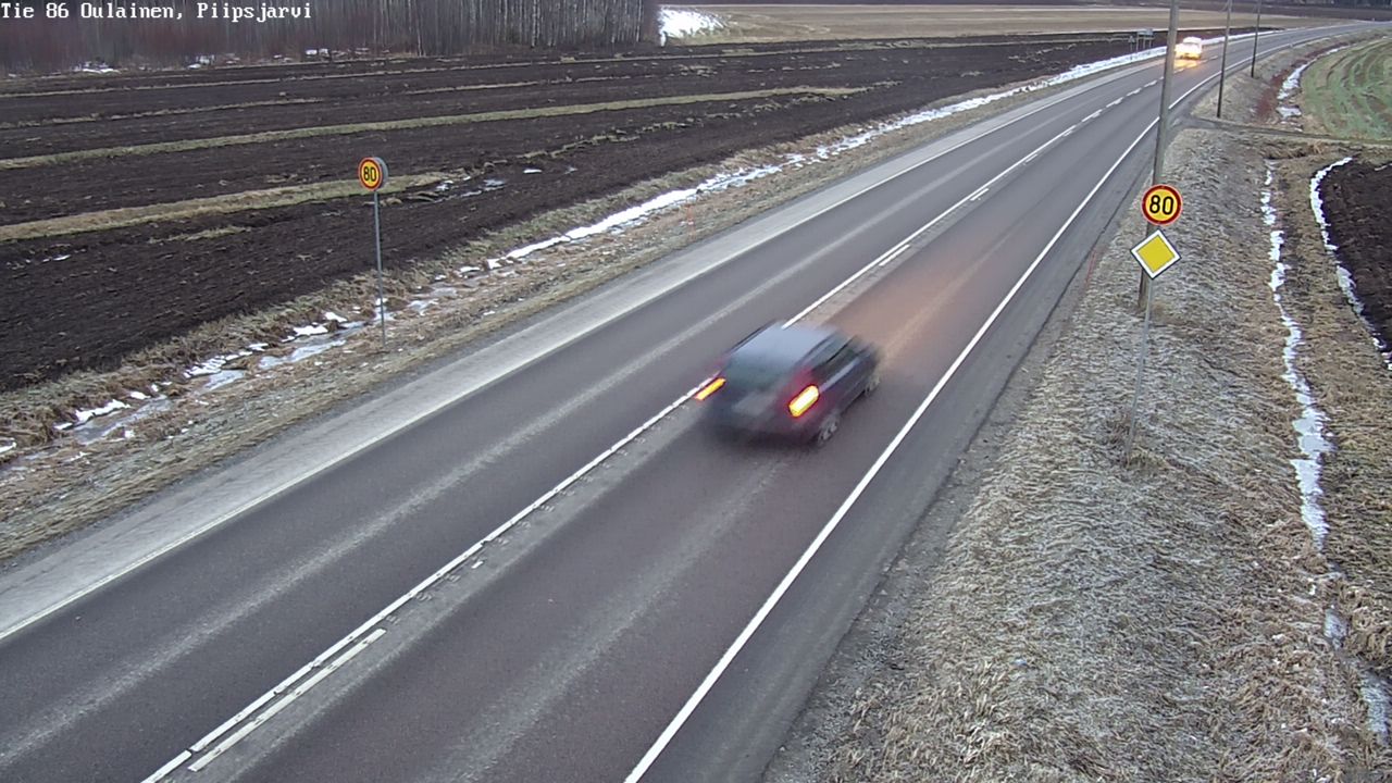 Kelikamerat Kuva Tie 86 Oulainen, Piipsjärvi, Oulainen, Pohjois-Pohjanmaa