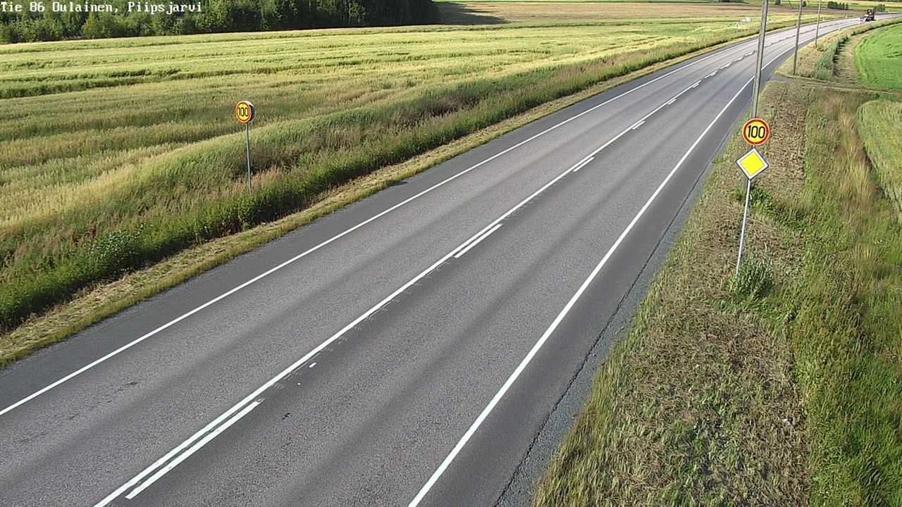 Kelikamerat Kuva Tie 86 Oulainen, Piipsjärvi, Oulainen, Pohjois-Pohjanmaa