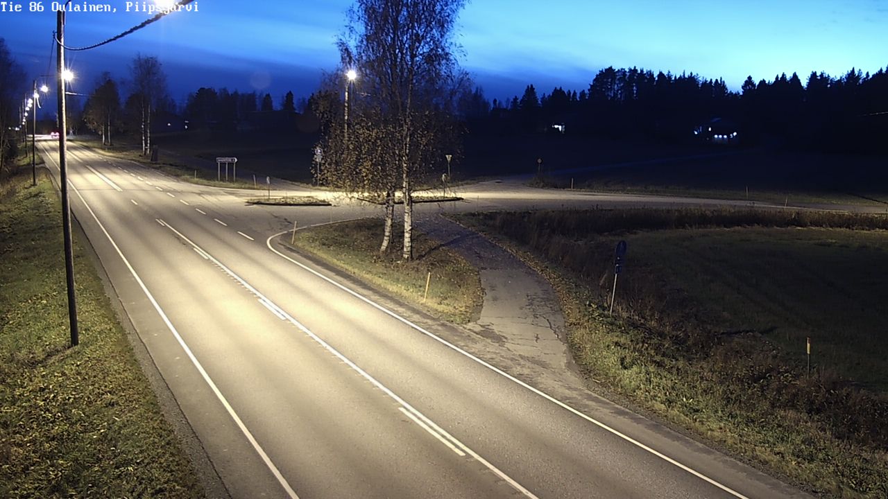 Kelikamerat Kuva Tie 86 Oulainen, Piipsjärvi, Oulainen, Pohjois-Pohjanmaa