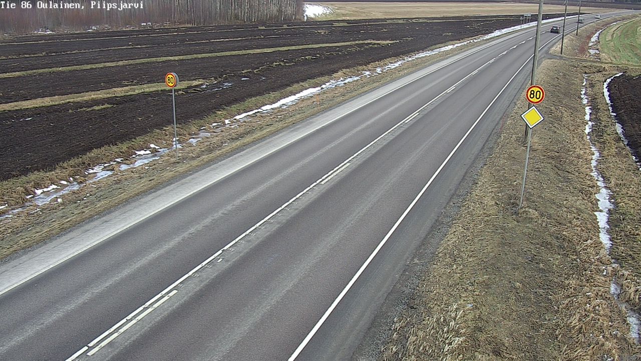 Kelikamerat Kuva Tie 86 Oulainen, Piipsjärvi, Oulainen, Pohjois-Pohjanmaa