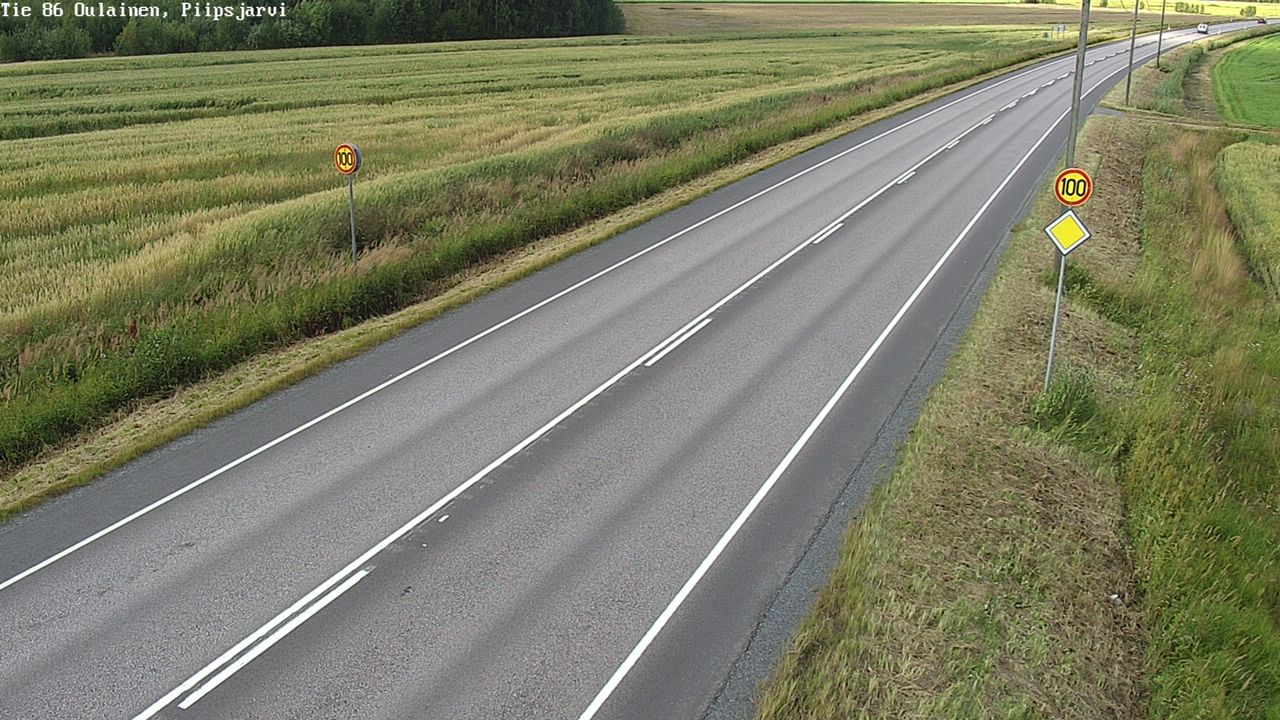 Kelikamerat Kuva Tie 86 Oulainen, Piipsjärvi, Oulainen, Pohjois-Pohjanmaa