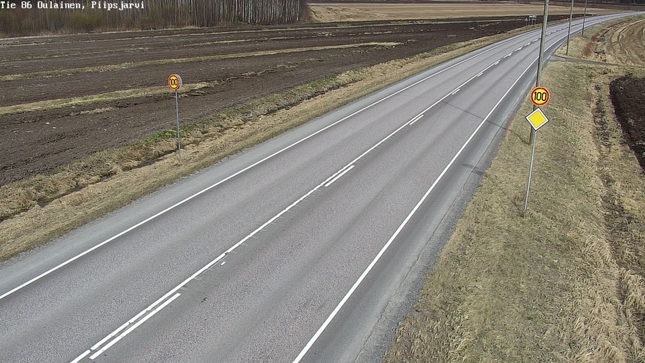 Weather Camera Image Road 86 Oulainen, Piipsjärvi, Oulainen, Pohjois-Pohjanmaa