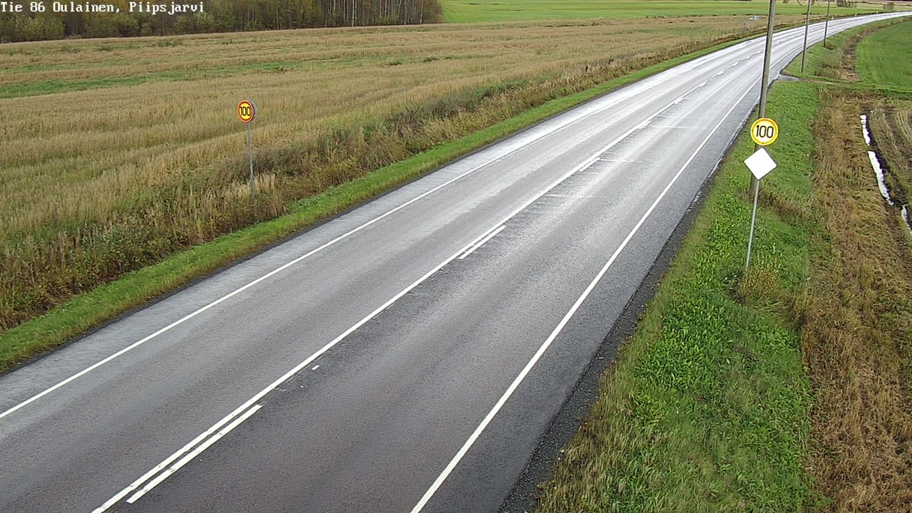 Weather Camera Image Road 86 Oulainen, Piipsjärvi, Oulainen, Pohjois-Pohjanmaa