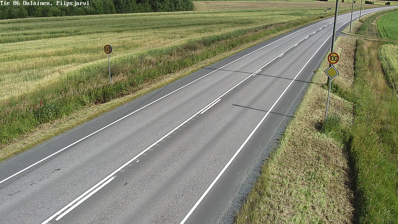 Kelikamerat Kuva Tie 86 Oulainen, Piipsjärvi, Oulainen, Pohjois-Pohjanmaa